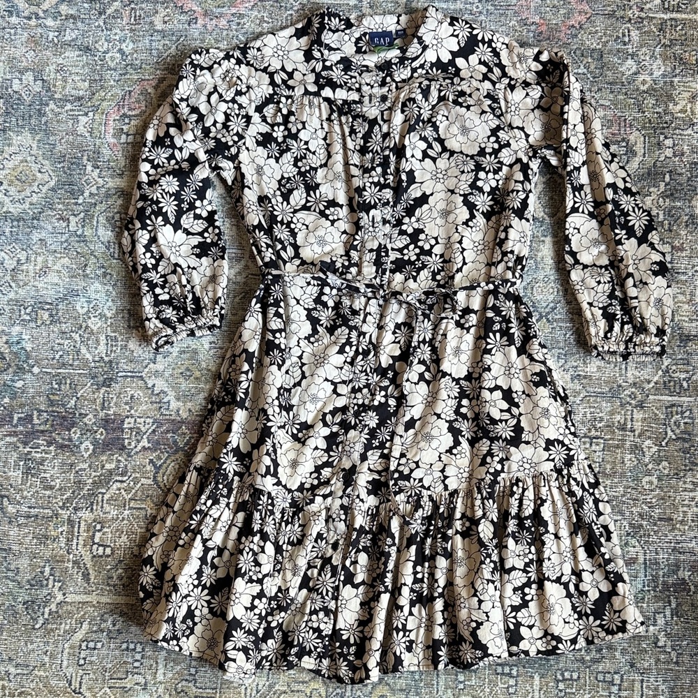 GAP Floral shirt dress